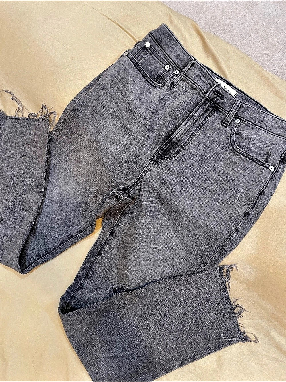 Madewell High Rise Relaxed Dark Gray Jeans Sz 28